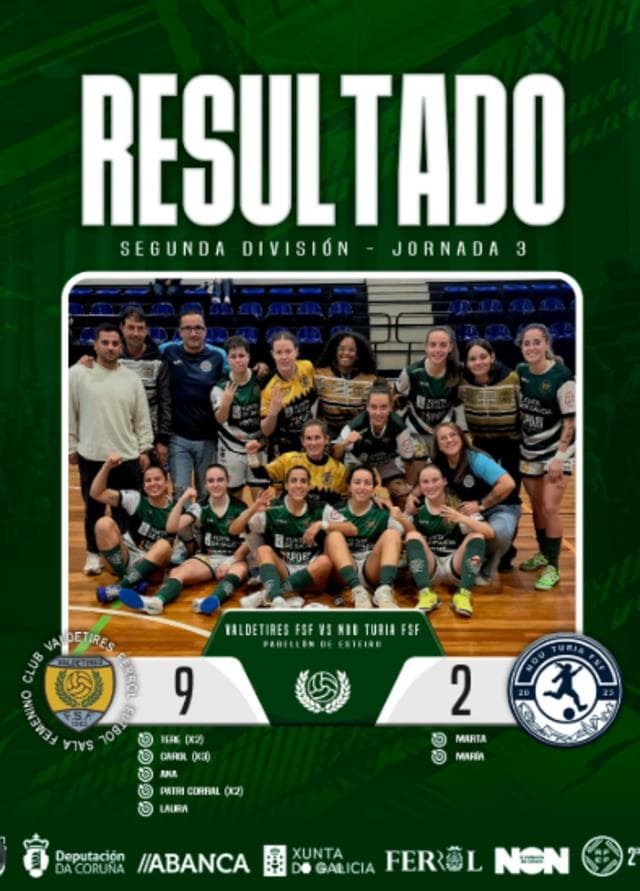 Xornada 3   Valdetires Ferrol fsf  vs Nou Turia fsf
